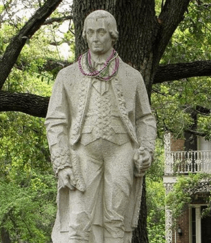 Bernardo de Gálvez en Spanish Plaza, Mobile, Alabama.