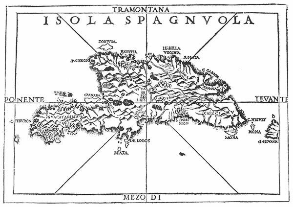 Mapa-de-la-Isla-Hispaniola-del-siglo-XV