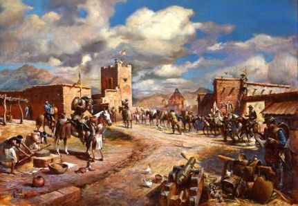 Presidio de Tubac por William Ahrendt.