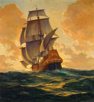 galeon-espanol-xvii-pintura-anton-otto-fisher