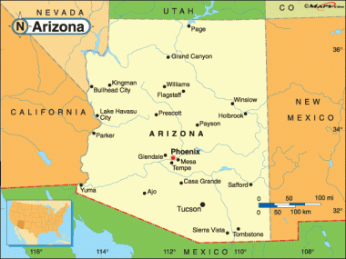 arizona mapa