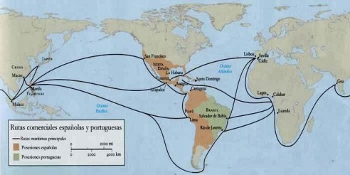 Murcia Exporta Rutas comerciales españolas y portuguesas siglo XVII