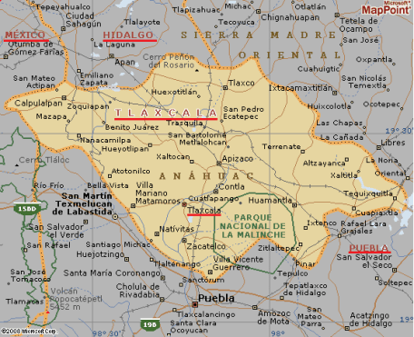tlaxcala mapa