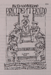 audiencia de lima Grabado de felipe Huaman Poma de Ayala